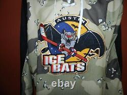 Austin Ice Bats US Army Camouflage Hockey Jersey Size 60 Goalie Cut Fight Strap