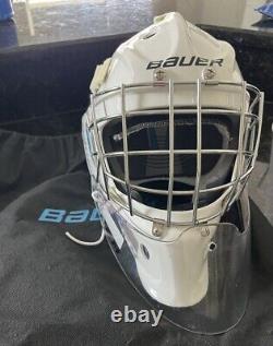 Bauer 930 Certified Straight Bar Goalie Mask Size S-M 6 5/8- 7 1/8 53-57 cm NEW