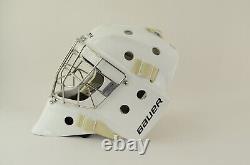 Bauer 950 Certified Straight Bar Goalie Mask Senior Size Medium White(1221-8409)