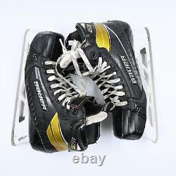 Bauer Supreme Ultra Sonic Pro Stock Ice Hockey Goalie Skates Size 10 EA Devils