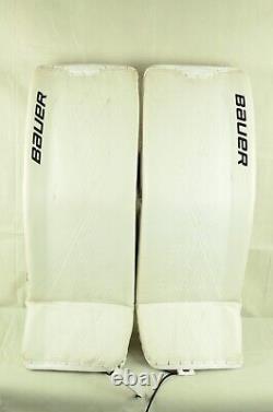 Bauer Supreme Ultrasonic Goalie Leg Pads Senior Size Extra Small White 0721-873