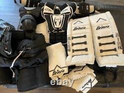 Brian's Gentik Pro Goalie Equipment White with Black Trim
