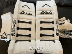 Brian's Gentik Pro Goalie Equipment White with Black Trim