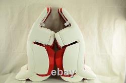 CCM Extreme Flex 6.9 Leg Pads Senior Size 33+1 White/Red (1221-8226)