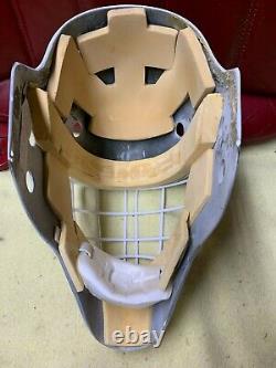 Eddy Tusk Ice Hockey Goalie Mask Youth Hand Laid Fiberglass (not plastic) Small