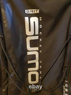 Grit Inc GT4 Sumo Hockey Goalie Tower 36 Wheeled Equipment Bag Black