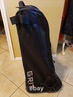 Grit Inc GT4 Sumo Hockey Goalie Tower 36 Wheeled Equipment Bag Black