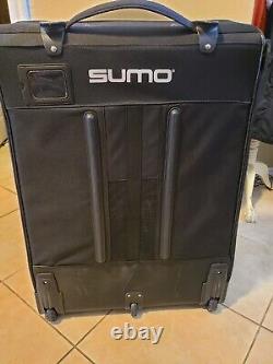 Grit Inc GT4 Sumo Hockey Goalie Tower 36 Wheeled Equipment Bag Black