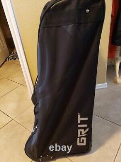 Grit Inc GT4 Sumo Hockey Goalie Tower 36 Wheeled Equipment Bag Black