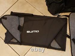 Grit Inc GT4 Sumo Hockey Goalie Tower 36 Wheeled Equipment Bag Black