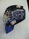 Ice Hockey Goalie Mask With Cage Fiberglass Or Made With Kevlar 911 Police Tribute