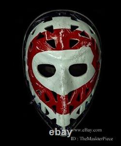 Ice Hockey Mask Goalie Helmet Wearable Decor Montreal Ken DRYDEN Worn-out G43