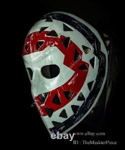 Ice Hockey Mask Goalie Helmet Wearable Decor Montreal Ken DRYDEN Worn-out G43