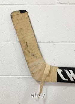 Jon Casey Minnesota North Stars Game Used Christian Goalie Hockey Stick 22910