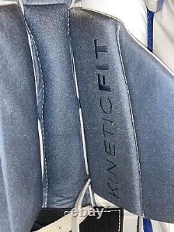 RBK Reebok INT PRO Goalie Pads Kinetic Fit 30 +1 Red White Blue
