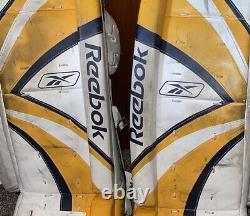 Reebok Koho GP JR Hockey Goalie Leg Pads 29 74 CM Vintage Classic Used Pre Own