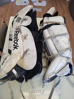 Reebok RBK Designed by Lefevre GP7K Goalie Pads size 34+1 Pre-owned