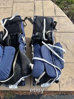 Reebok SR 7K Ice Hockey GOALIE LEG PADS 34+2 NHL Legal Lefevres