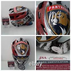 Roberto Luongo Signed Florida Panthers FULL SIZE Goalie Mask Helmet JSA COA