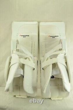 True Catalyst 9X3 Pro Goalie Leg Pads Senior Size 34+2 White (1221-8241)
