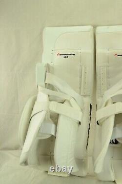 True Catalyst 9X3 Pro Goalie Leg Pads Senior Size 34+2 White (1221-8241)