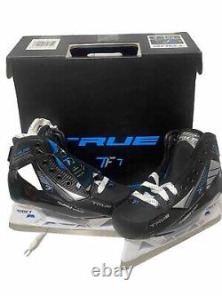 True TF7 Goalie Skate Size 5D Width. Black White Hockey Skates New In Box