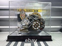 Tuukka Rask Boston Bruins Signed Autographed Full Size Goalie Mask With Display
