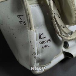 Vaughn V6 Used Hockey Goalie Leg Pads Pro Stock Cory Schneider Devils NHL