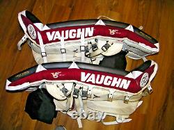 Vaughn Velocity V5 7800 Senior Hockey Goalie Pads 35+2 Nice Shape, Great Colors