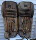 Vintage Wilson Leather Hockey Goalie Pads Used Very Cool Free Shipping
