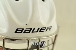 Bauer NME IX Certifié Masque de Gardien de But Taille Senior 5 Blanc (0518-4218)