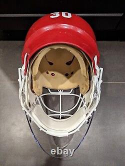 Casque de gardien de but Cooper SK2000 HM30 Dangler avec masque Chris Osgood des Red Wings de hockey.