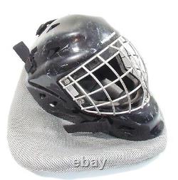 Casque de gardien de but de hockey sur glace Vaughn VN-05 authentique avec grille noire et sac HCF
