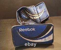 Gants de gardien junior Reebok, conçus par Lefevre, attrape à la main droite, hockey sur glace