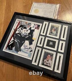 Gardienne de but de hockey sur glace Manon Rhéaume signée 8x10 Tampa Bay Lightning Pin 2 cartes COA