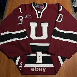 Maillot de gardien de but de hockey Tim Roth Union College Dutchmen porté lors du jeu authentique 58