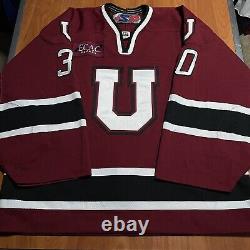 Maillot de gardien de but de hockey Tim Roth Union College Dutchmen porté lors du jeu authentique 58