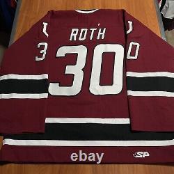 Maillot de gardien de but de hockey Tim Roth Union College Dutchmen porté lors du jeu authentique 58