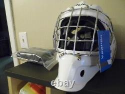 Masque de gardien de but Bauer 930 adulte Small à Medium neuf avec étiquettes hockey sur glace + BONUS