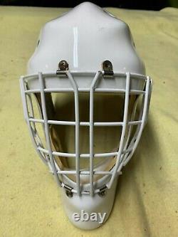 Masque de gardien de but de hockey sur glace Eddy Tusk pour jeunes en fibre de verre (pas en plastique) de petite taille