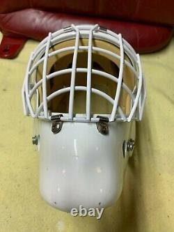 Masque de gardien de but de hockey sur glace Eddy Tusk pour jeunes en fibre de verre (pas en plastique) de petite taille