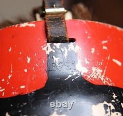 Masque de gardien de but de hockey sur glace vintage noir et rouge de roller skate derby Jason Vendredi 13