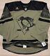 Nouveau Maillot De Gardien Adidas Pittsburgh Penguins Mic Appreciation Militaire Goalie Taille 58g