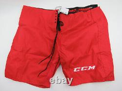 Nouveau! CCM Carolina Hurricanes NHL Pro Stock Hockey Pant Shell Rouge Taille 3XL GARDIEN