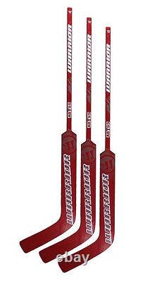 Nouveau pack de 3 bâtons de gardien de but de hockey sur glace Warrior Abyss Sr, bâton de but senior en bois