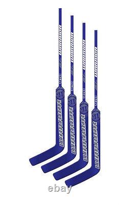 Nouveau paquet de 4 bâtons de gardien de but de hockey sur glace Warrior Abyss Sr, bâtons de but en bois pour seniors.