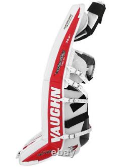 Nouveaux protège-jambes de gardien de but Vaughn Xr Pro Sr 35+2 Noir/Rouge V7 Velocity pour hockey senior