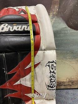 Protège-but de hockey sur glace BRIAN's BEAST rouge blanc noir 30 voir les notes sur la taille