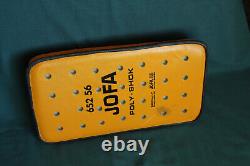 RARE Vintage Jofa 652 56 POLY-SHOCK Hockey Goalie Leather Blocker Old School	 <br/> 	 <br/>
Traduction en français: Bloc de gardien de but en cuir Jofa 652 56 POLY-SHOCK Hockey Rare Vintage de l'ancienne école