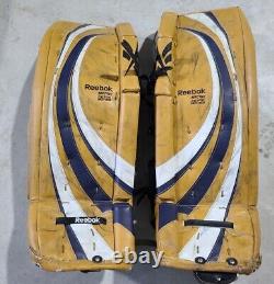 Reebok Sr9k Gp9k Sr Tf Ice Hockey Custom Goalie Leg Pads 33 +1 Série Rétro